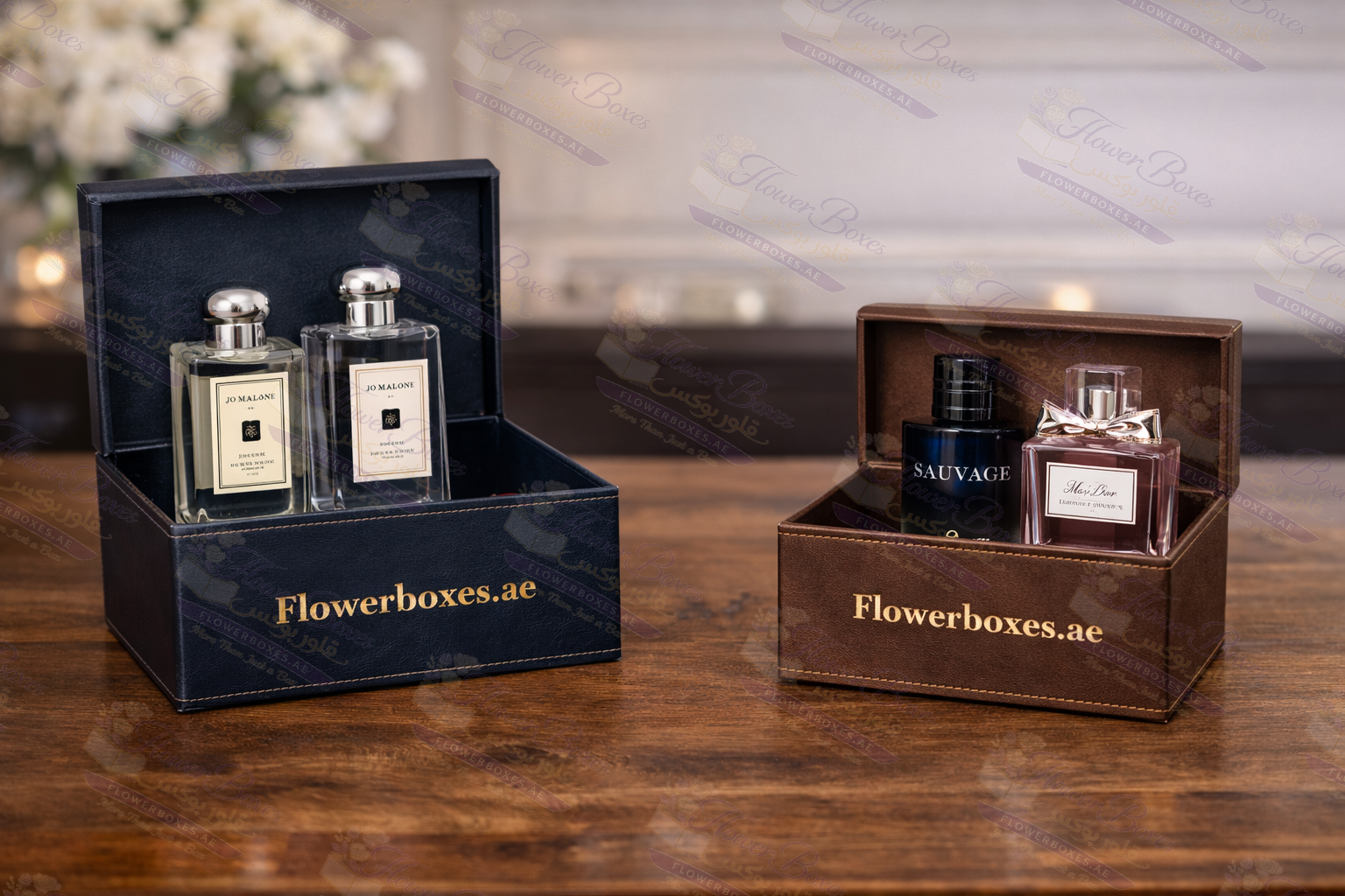 Executive Leather Perfume Packaging