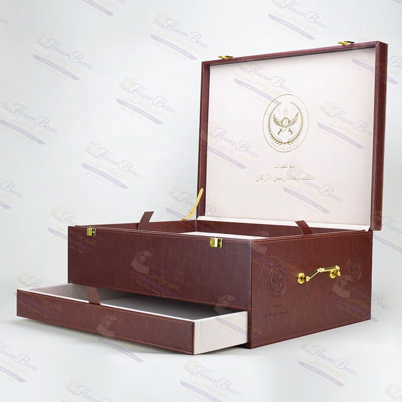 Deluxe Drawer Style Leather Packaging