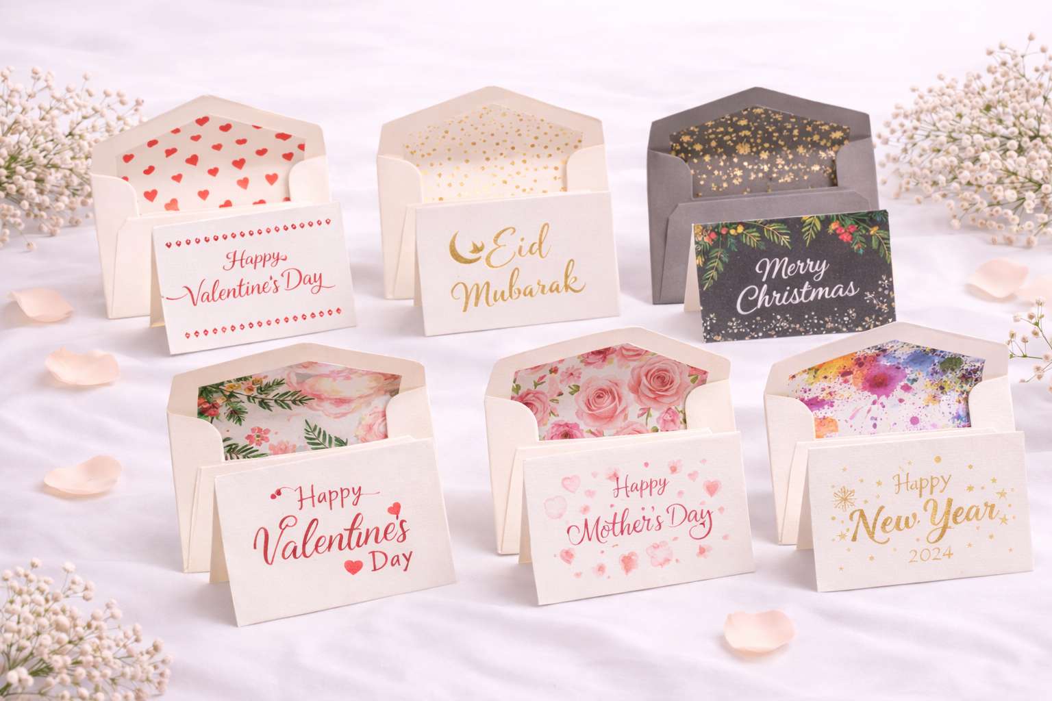 Event Cards with Envelopes UAE ? Custom Printed Invitation & Greeting Cards