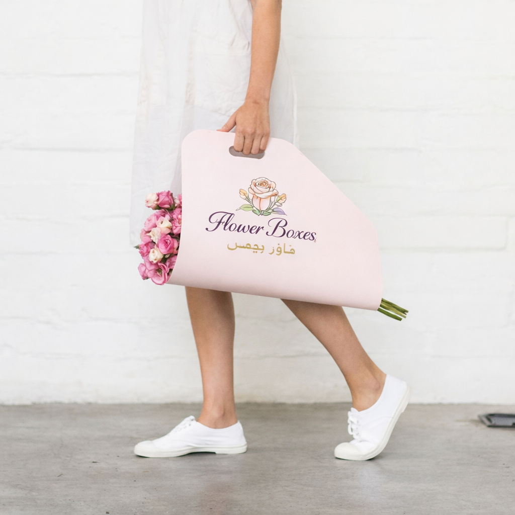Flower Handy Bags UAE ? Custom Floral Carry Packaging