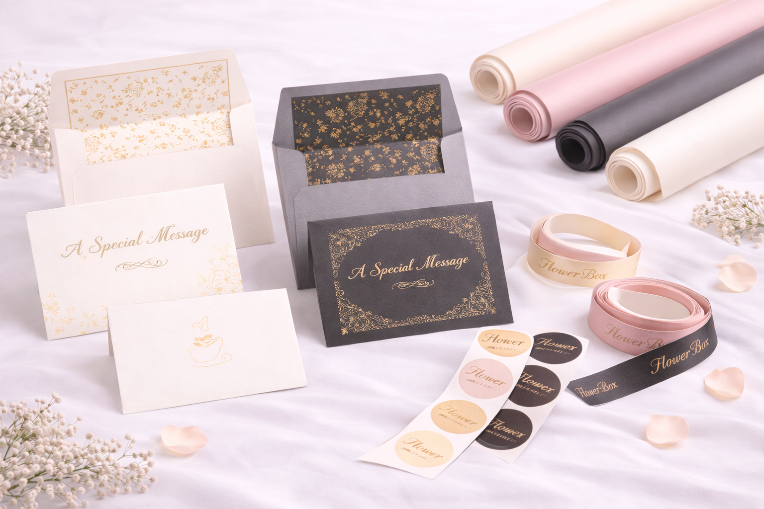 Flower Message Cards & Post Cards UAE ? Custom Printed Floral Cards